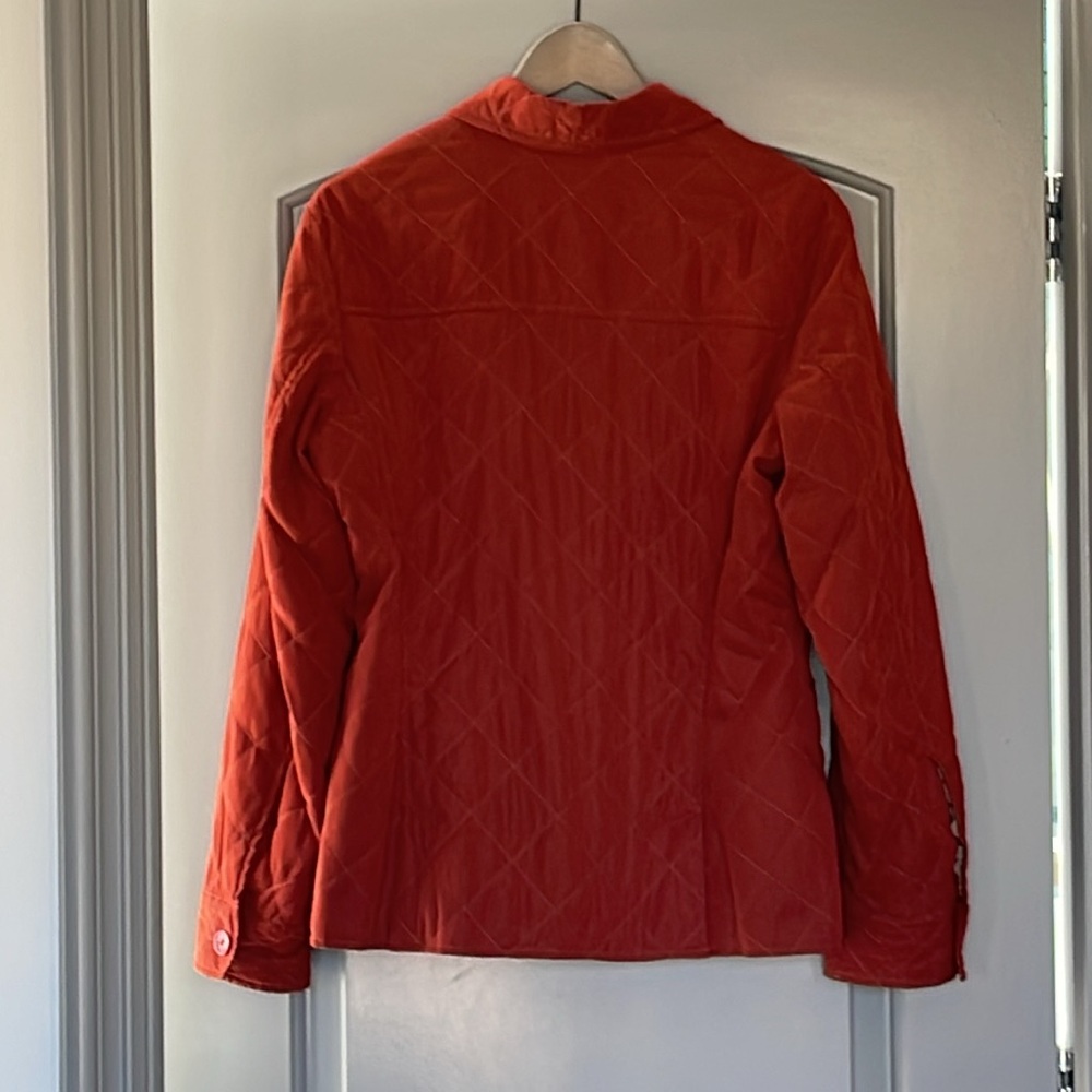 Faconnable Quilted Jacket Rust Red Size Medium - image 3